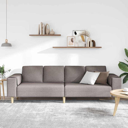 Sofa Sæt Gråbrun Stof