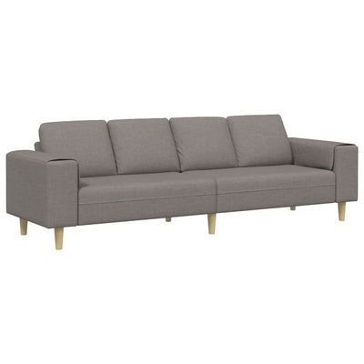 Sofa Sæt Gråbrun Stof