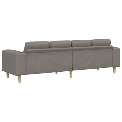 Sofa Sæt Gråbrun Stof