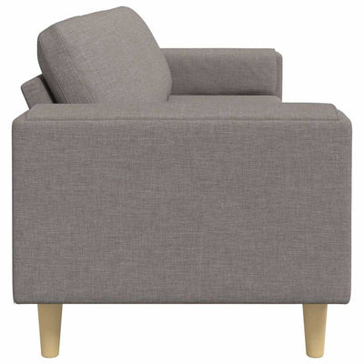 Sofa Sæt Gråbrun Stof