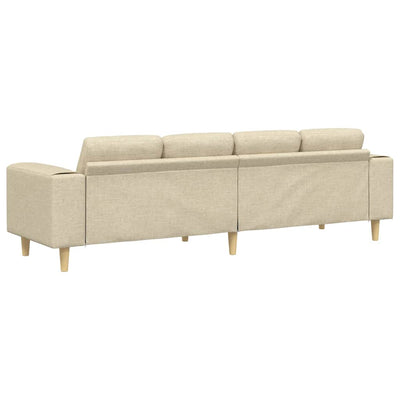 Sofa Sæt Creme Stof