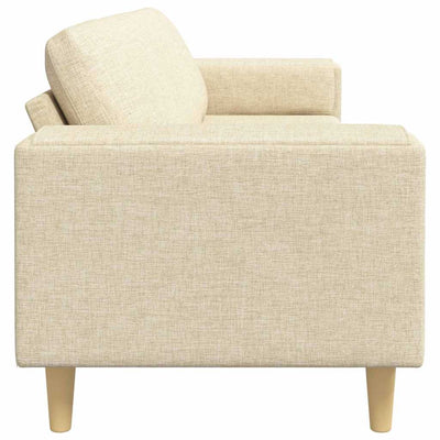 Sofa Sæt Creme Stof