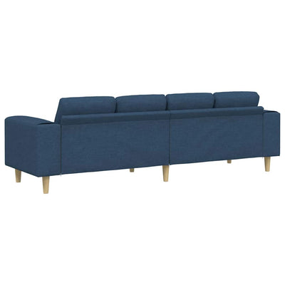 Sofa Sæt Blå Stof