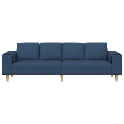 Sofa Sæt Blå Stof