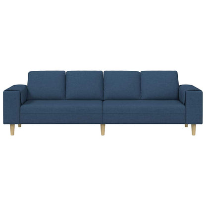 Sofa Sæt Blå Stof