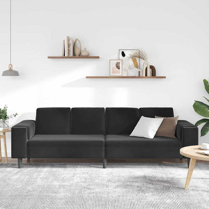 Sofa Sæt Sort Fløjl