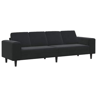 Sofa Sæt Sort Fløjl