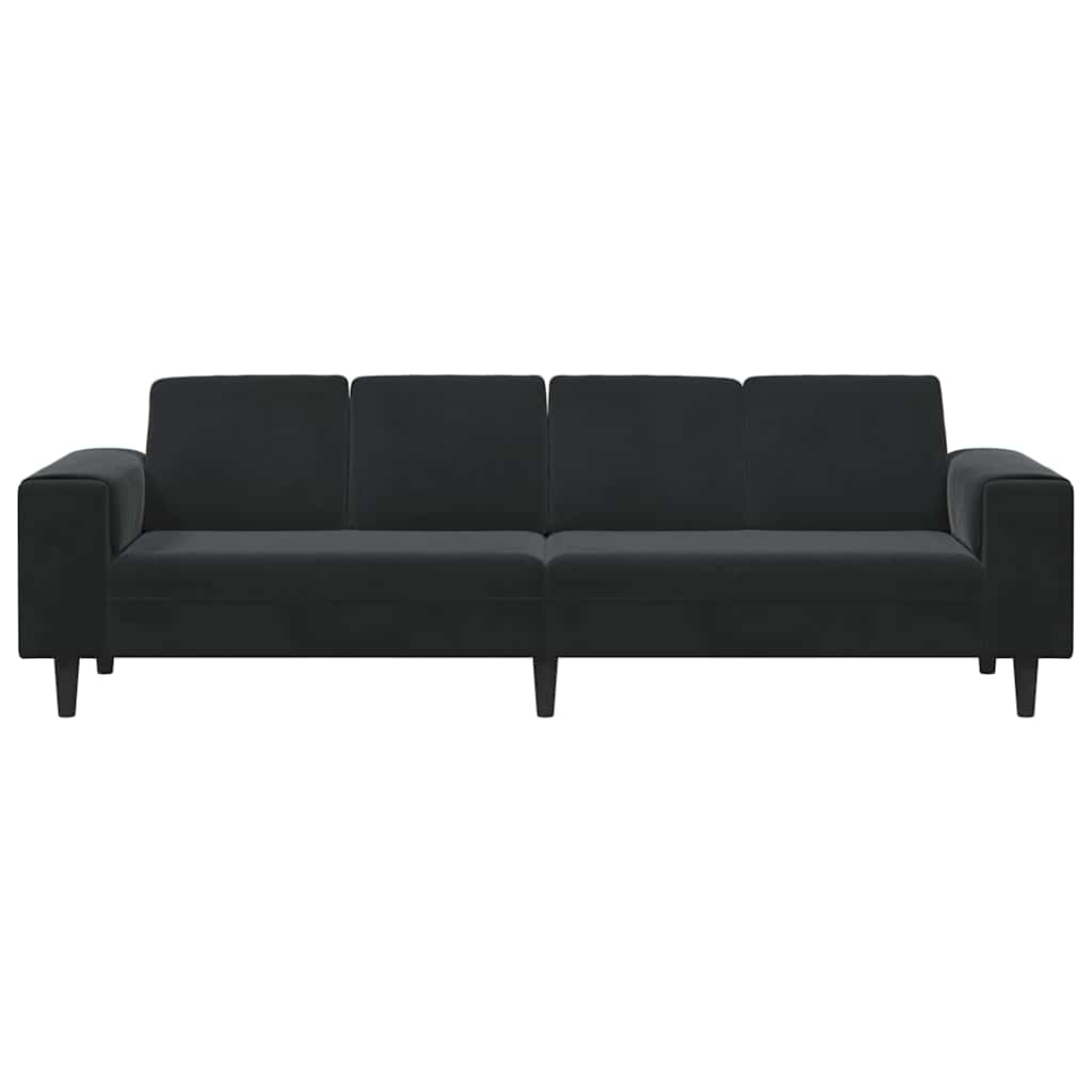 Sofa Sæt Sort Fløjl
