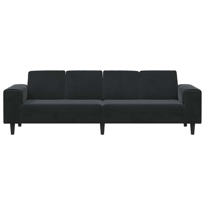 Sofa Sæt Sort Fløjl