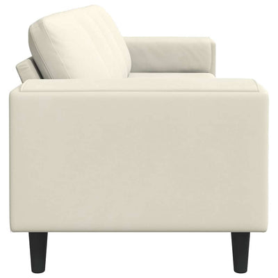 Sofa Sæt Creme Fløjl