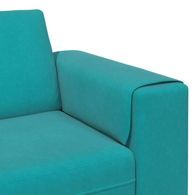 Sofa Sæt Turkis Fløjl