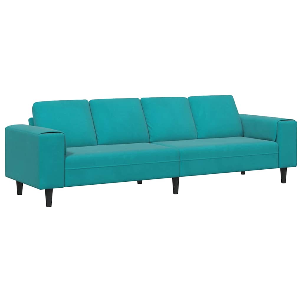 Sofa Sæt Turkis Fløjl