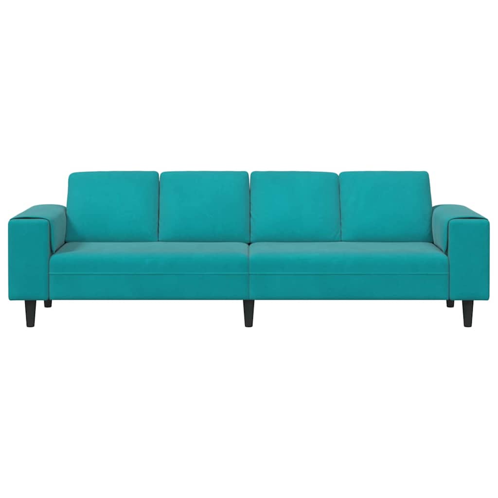 Sofa Sæt Turkis Fløjl