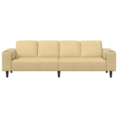 Stof Sofa Med Pude Grågrøn 208 Cm Corduroy Stof