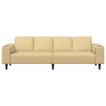Stof Sofa Med Pude Grågrøn 208 Cm Corduroy Stof