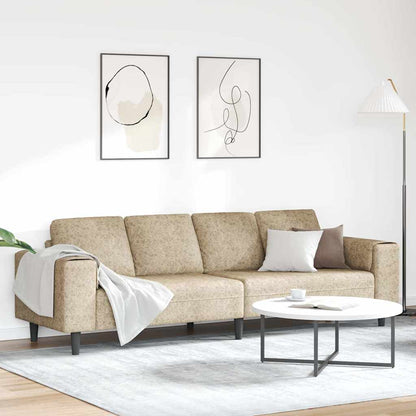 Sofa Sæt Lysegrå Faux Suede Læder