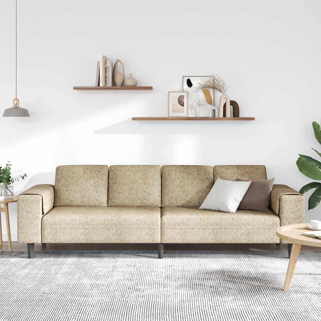 Sofa Sæt Lysegrå Faux Suede Læder