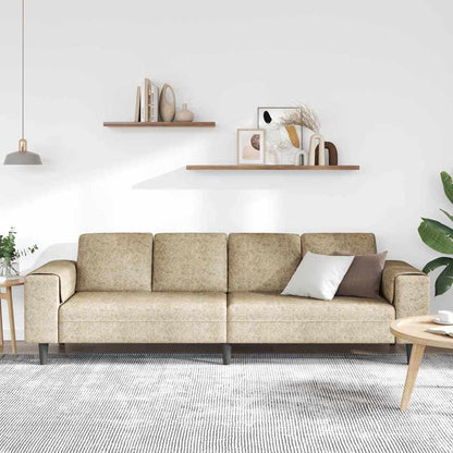 Sofa Sæt Lysegrå Faux Suede Læder