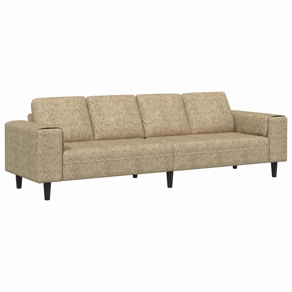 Sofa Sæt Lysegrå Faux Suede Læder