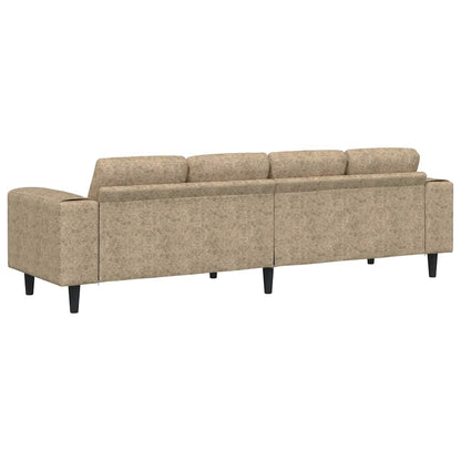 Sofa Sæt Lysegrå Faux Suede Læder