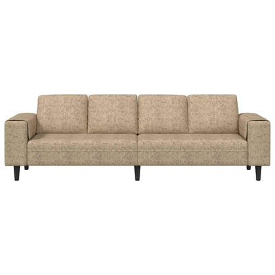 Sofa Sæt Lysegrå Faux Suede Læder
