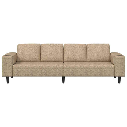 Sofa Sæt Lysegrå Faux Suede Læder