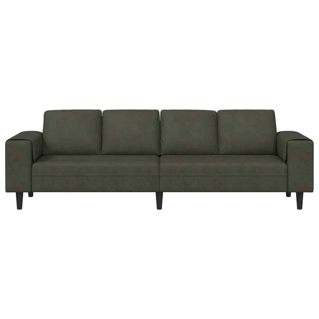 Sofa Sæt Army Grøn Faux Suede Læder