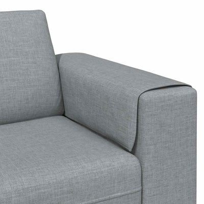 Sofa Sæt Lysegrå Stof