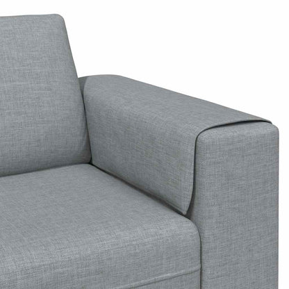 Sofa Sæt Lysegrå Stof