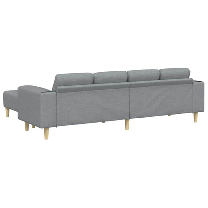 Sofa Sæt Lysegrå Stof