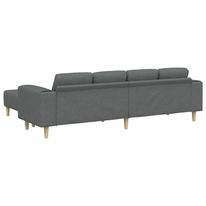 Sofa Sæt Mørkegrå Stof