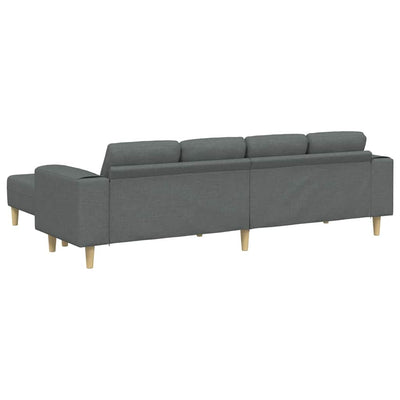 Sofa Sæt Mørkegrå Stof