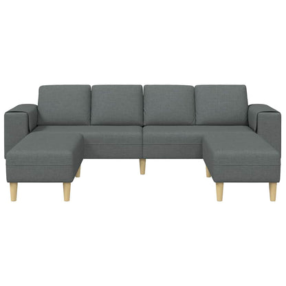 Sofa Sæt Mørkegrå Stof