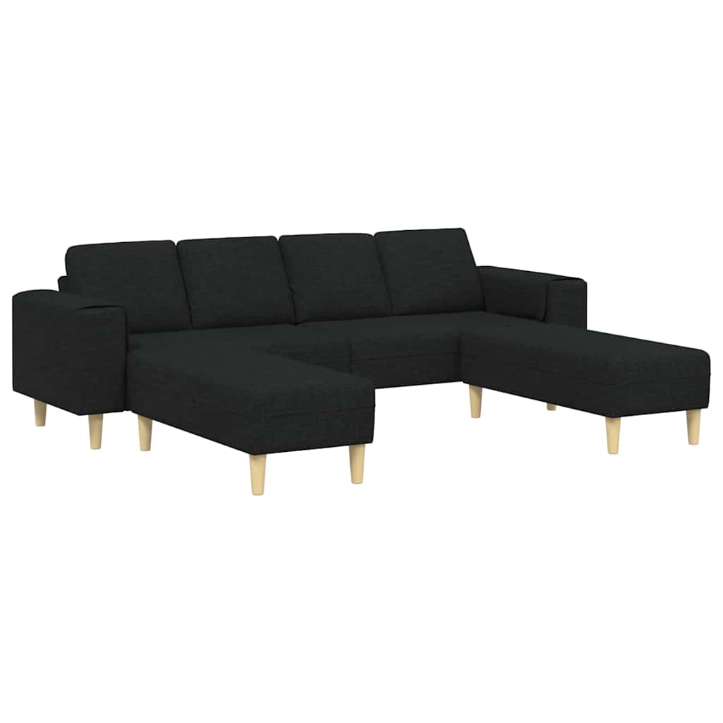 Sofa Sæt Sort Stof