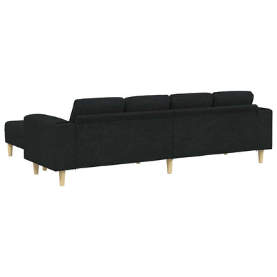 Sofa Sæt Sort Stof