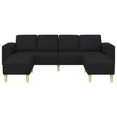 Sofa Sæt Sort Stof