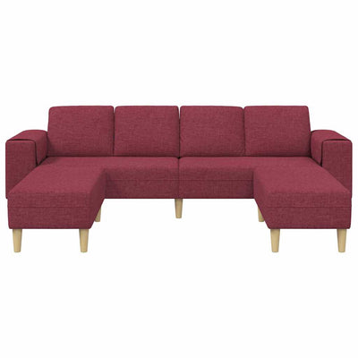 Sofa Sæt Vinrød Stof