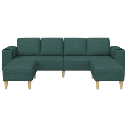 Sofa Sæt Mørkegrøn Stof