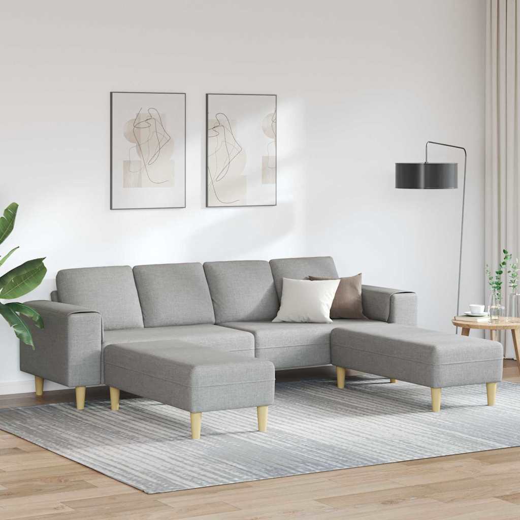 Sofa Sæt Sky Grey Stof