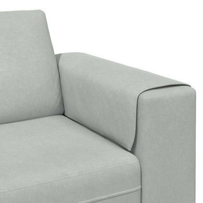 Sofa Sæt Lysegrå Fløjl