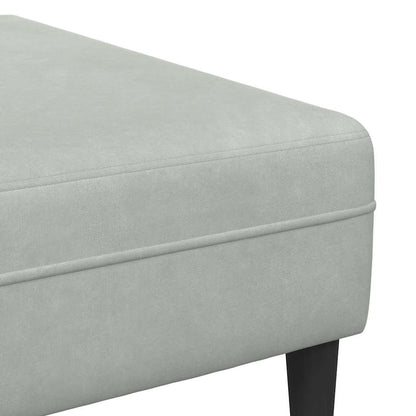 Sofa Sæt Lysegrå Fløjl
