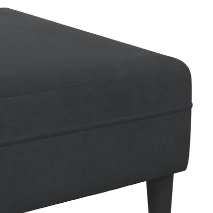 Sofa Sæt Sort Fløjl