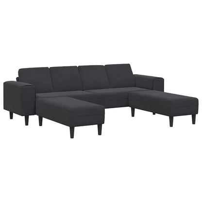 Sofa Sæt Sort Fløjl