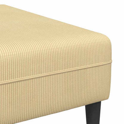 Stof Sofa Med Pude Grågrøn Corduroy Stof