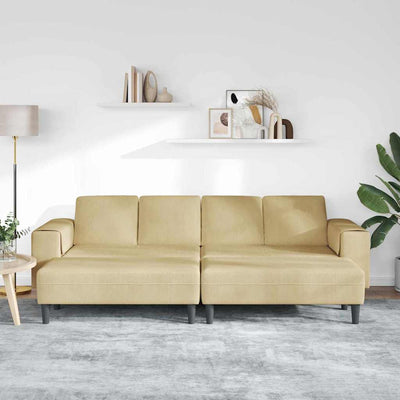 Stof Sofa Med Pude Grågrøn Corduroy Stof