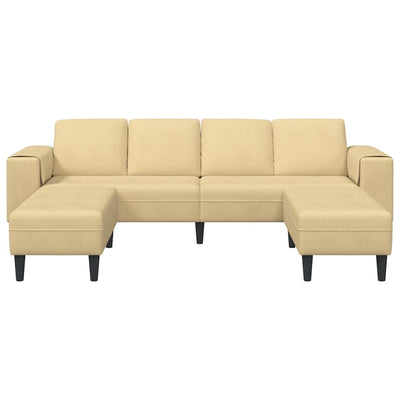 Stof Sofa Med Pude Grågrøn Corduroy Stof