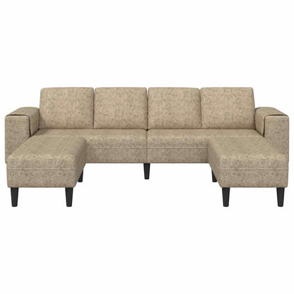 Sofa Sæt Lysegrå Faux Suede Læder