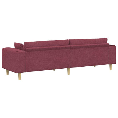 Stof Sofa Med Pude Vinrød 208 Cm Stof