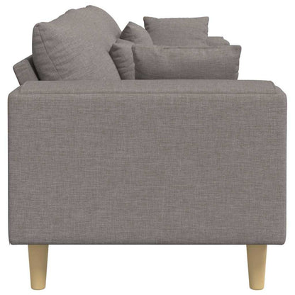 Stof Sofa Med Pude Gråbrun 208 Cm Stof