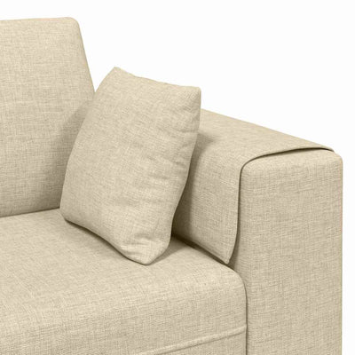 Stof Sofa Med Pude Creme 208 Cm Stof